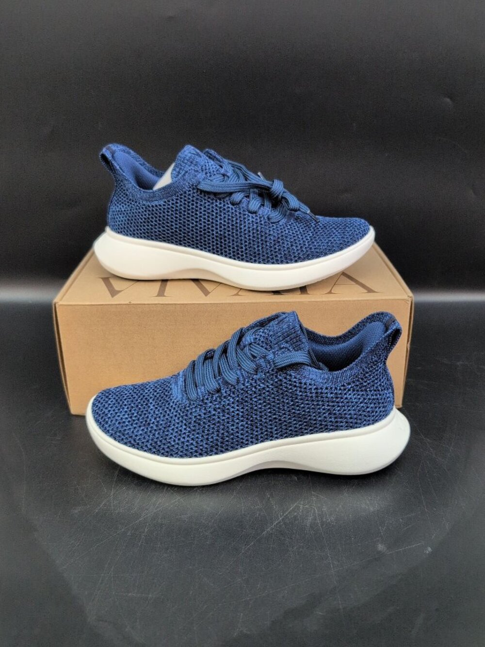 Vivaia Urban Mesh Slip On Casual Sliders Sneaker Women's Shoes Size35 Navy White
